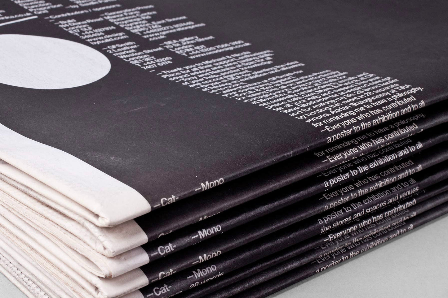 Mono Exhibition Catalogue/Newspaper